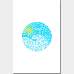 A Happy Sunny Wave Posters and Art